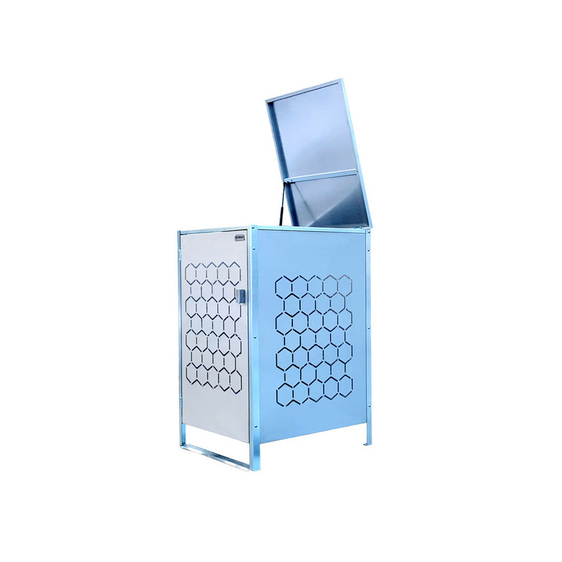 MODULO WIATY NA ŚMIETNIK STAL NIERDZEWNA HEXAGON