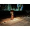 Lampa ogrodowa ze stali Corten 2mm - obudowa