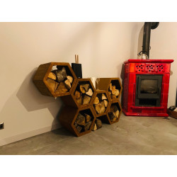 HEXAGON 400 - STOJAK NA DREWNO 1 MODUŁ