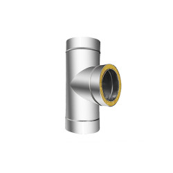 Trójnik przyłączeniowy dwuścienny INOX 1,0mm