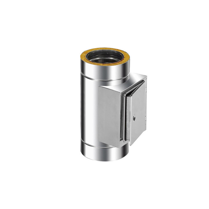 Trójnik wyczystkowy dwuścienny INOX 1,0mm