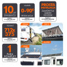 2x Ekierka, trójkąt regulowany 712x375 do montażu paneli fotowoltaicznych 0-90°