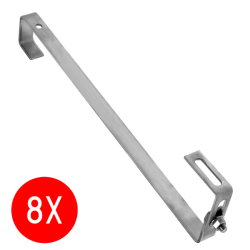 8x UCHWYT REGULOWANY TYPU S470 DO PANELI FOTOWOLTAICZNYCH