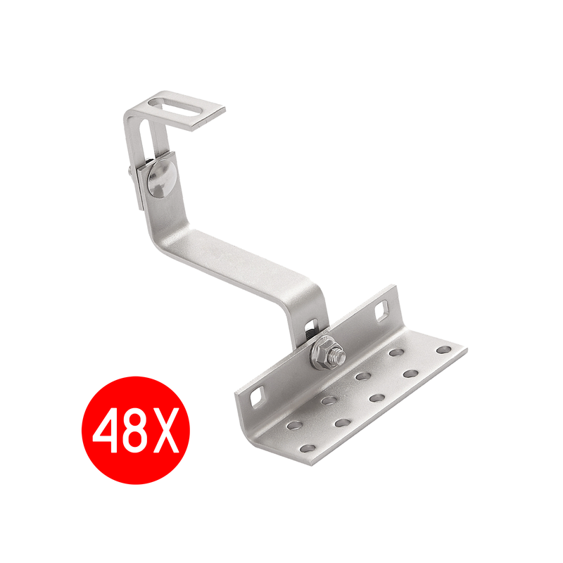 48x HAK - UCHWYT REGULOWANY PV DO KROKWI 115MM