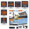 2x Ekierka, trójkąty regulowane 1180x525 do montażu paneli fotowoltaicznych 0-90