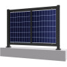 Zestaw ogrodzeniowy na 1 panel PV