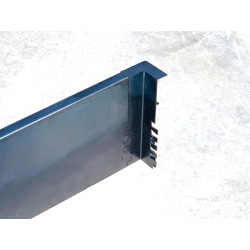 Obrzeże trawnikowe zagięte Corten/Korten na kotwy