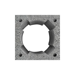 PUSTAK KOMINOWY KP 48x48x24 KERAMZYT Z OTWORAMI NA PRĘTY ZBROJENIOWE