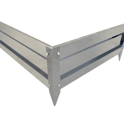 Obrzeże trawnikowe EDGE nierdzewne 13,61mm zagięte