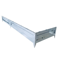 Obrzeże trawnikowe EDGE nierdzewne 13,61mm zagięte