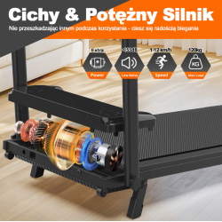 Bieżnia elektryczna RAX9005 WalkingPad Runner Atheltix 12km/h