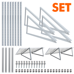 4x Ekierka, trójkąty regulowane 1180x525 do montażu paneli fotowoltaicznych 0-90