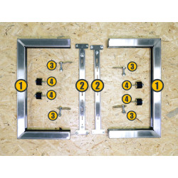 Podpora Stojak do pompy ciepła klimatyzatora podstawa SL352MX+w INOX