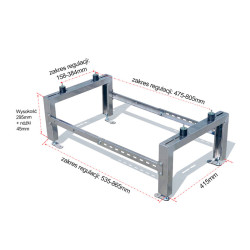 Podpora Stojak do pompy ciepła klimatyzatora podstawa SL351X+w INOX