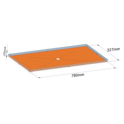 Taca ociekowa SLT250 do StrongLIFT 780x327x25 INOX