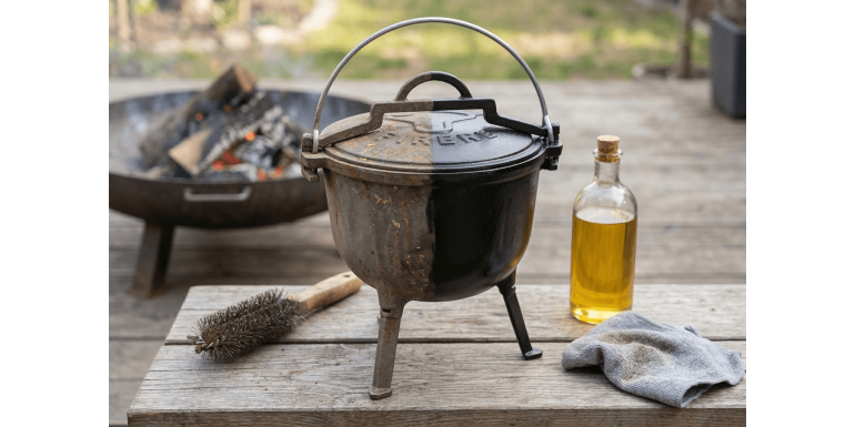 Jak wypalić, czyścić i pielęgnować kociołek żeliwny?
